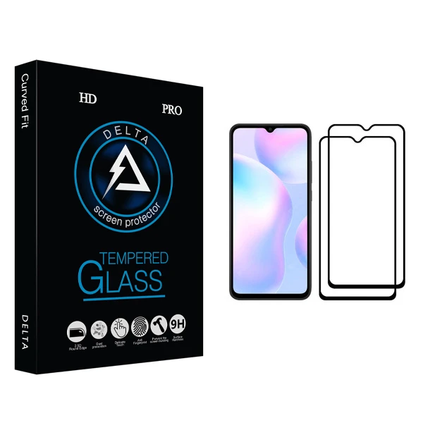 محافظ صفحه نمایش دلتا مدل Fit مناسب برای گوشی موبایل شیائومی Redmi 9A بسته دو عددی