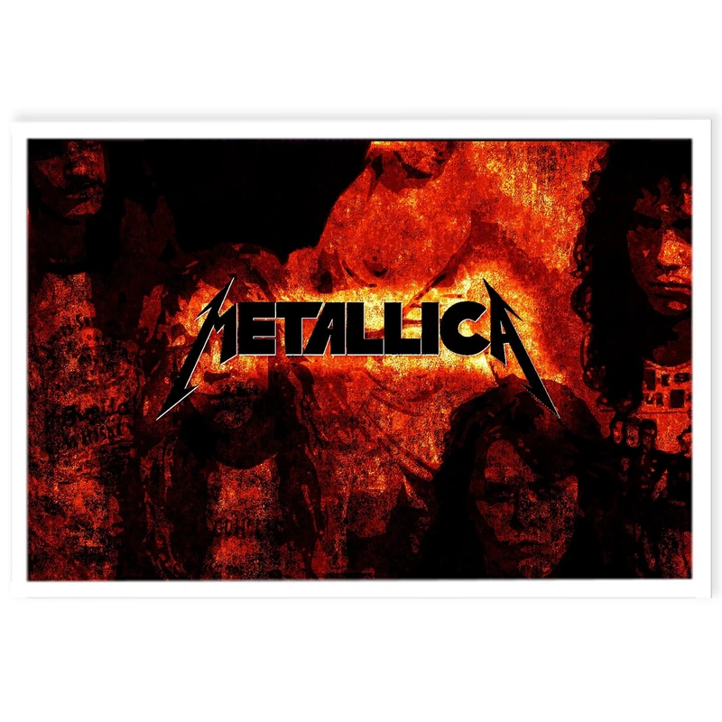 تابلو نوری بکلیت طرح گروه متالیکا Metallica مدل W-s169
