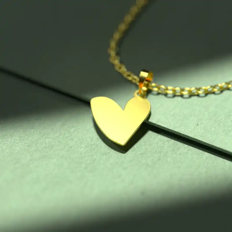 گردنبند طلا 18 عیار زنانه مدوپد مدل قلب کد E3-1-1226