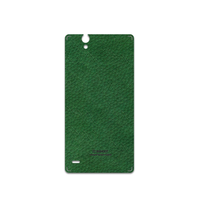 برچسب پوششی ماهوت مدل Green-Leather مناسب برای گوشی موبایل سونی Xperia C4