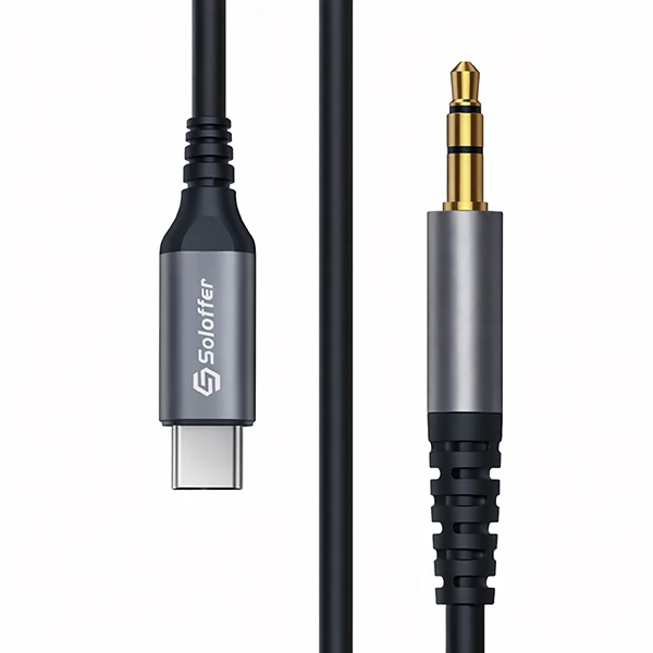 کابل تبدیل USB-C به AUXسولوفر مدل L40طول 1متر