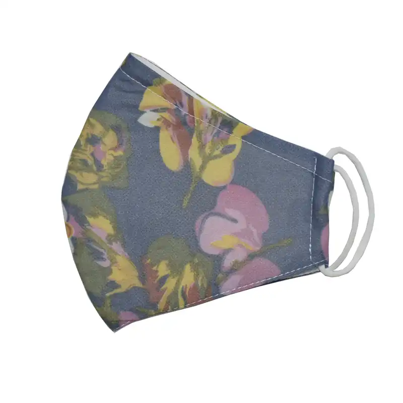 ماسک پارچه ای زنانه مدل گل کد 16