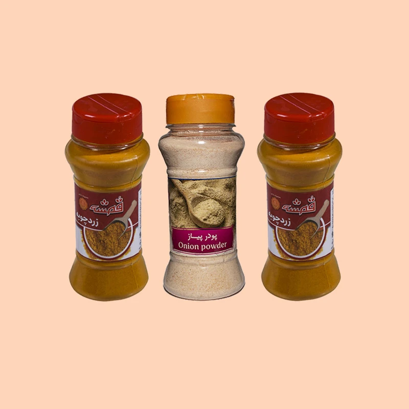 پودر پیاز و زردچوبه قمشه _  225 گرم بسته 3 عددی