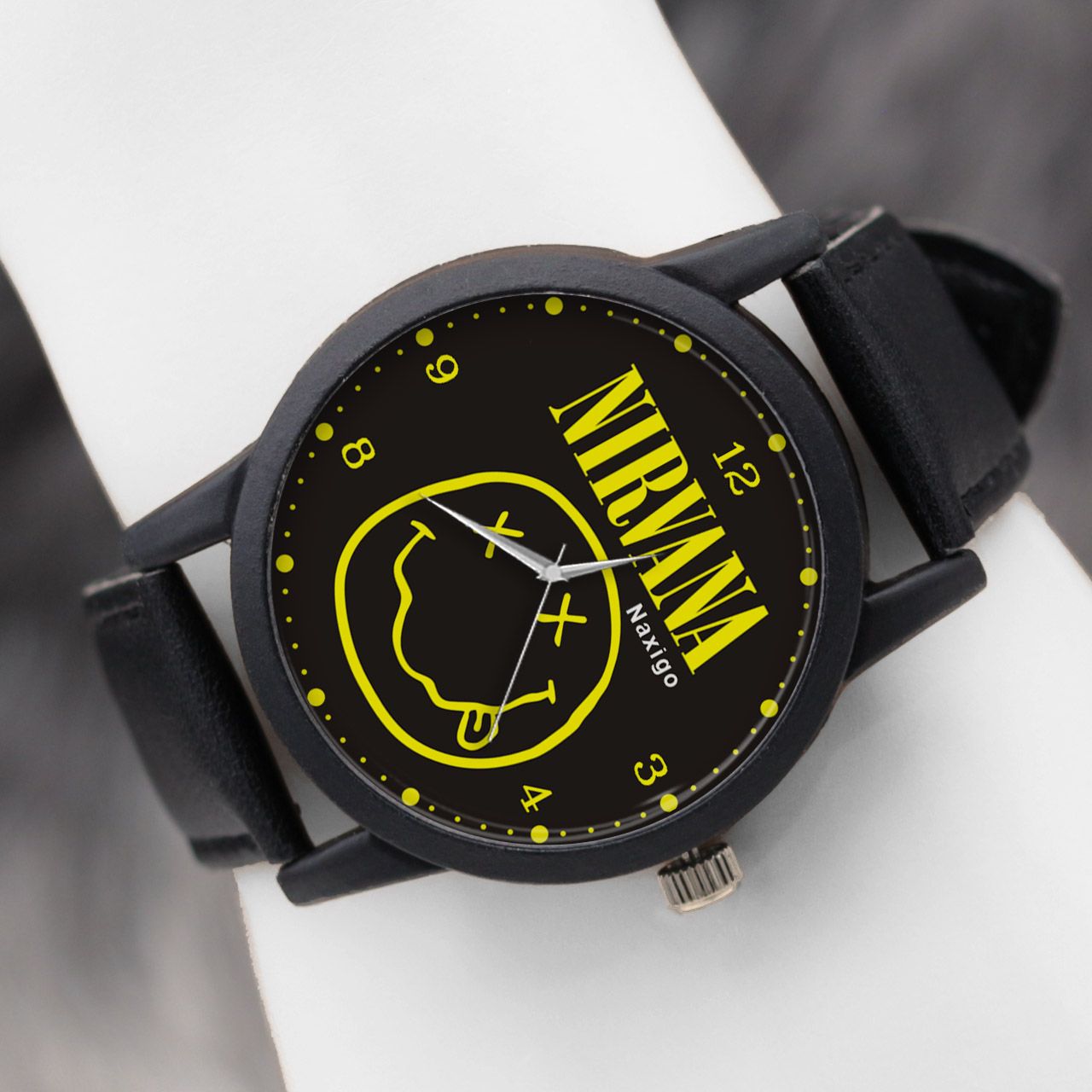 ساعت مچی عقربه ای ناکسیگو طرح Nirvana کد LF4215 -  - 5