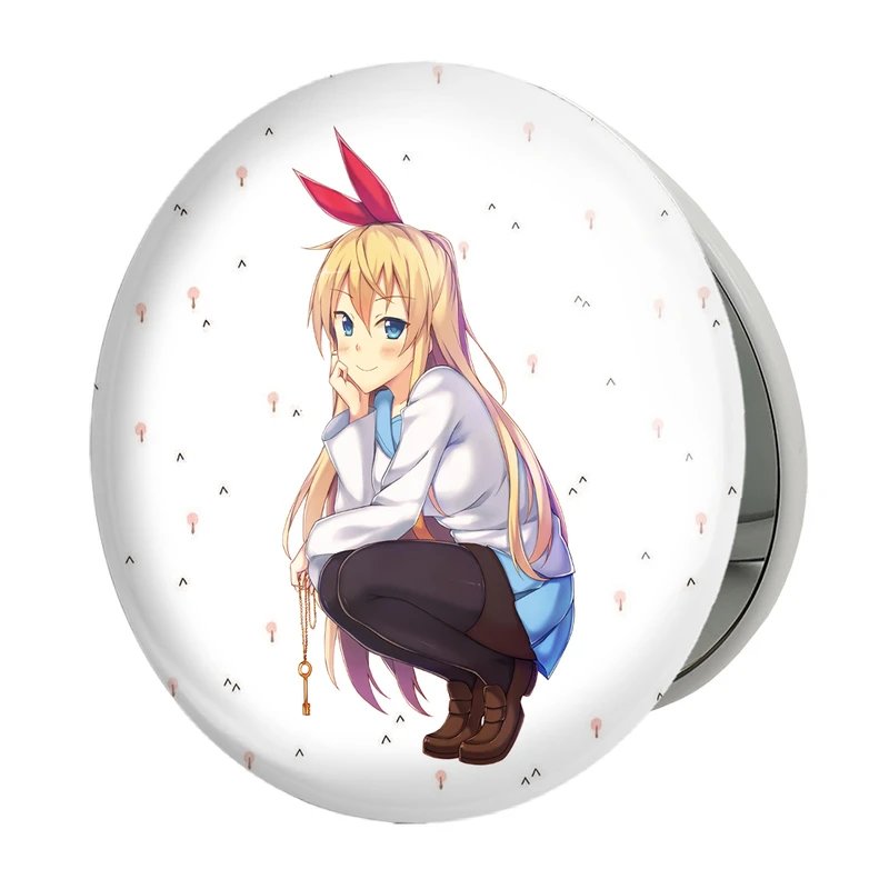 آینه جیبی خندالو طرح انیمه عشق دروغین مدل تاشو کد 17164 