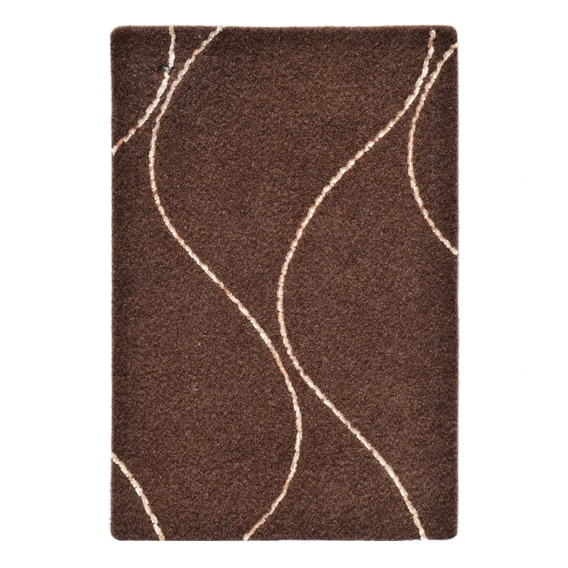 موکت ظریف مصور طرح کارون زمینه قهوه ای کد 9532