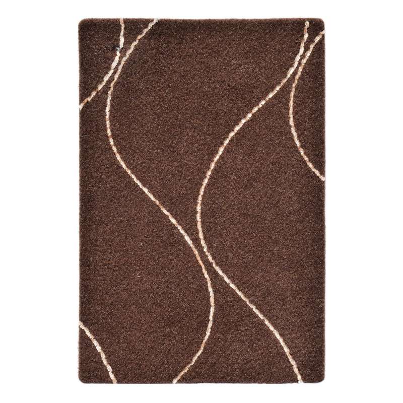 موکت ظریف مصور طرح کارون زمینه قهوه ای کد 9532