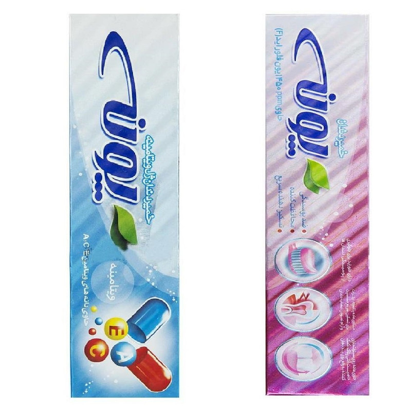 خمیر دندان پونه مدل Vitamins Sensitive حجم 100 میلیلیتر بسته 2 عددی خمیر دندان پونه مدل Vitamins Sensitive حجم 100 میلیلیتر بسته 2 عددی