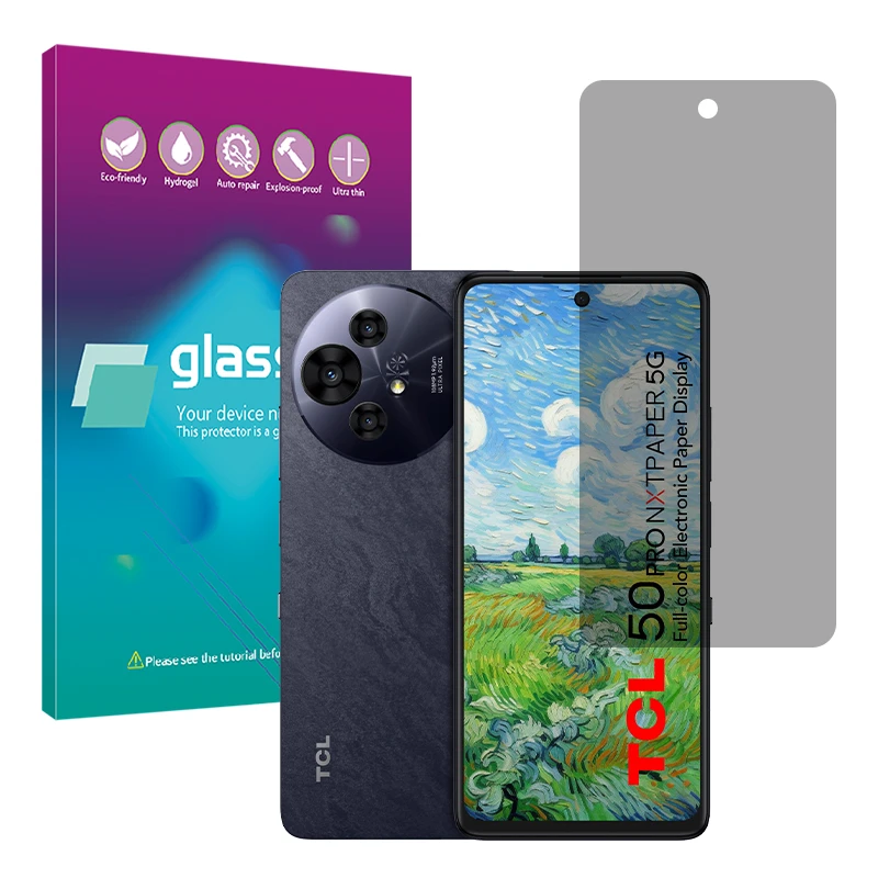 محافظ صفحه نمایش حریم شخصی گلس پرو مدل Resistant مناسب برای گوشی موبایل تی سی ال 50 NxtPaper 5G