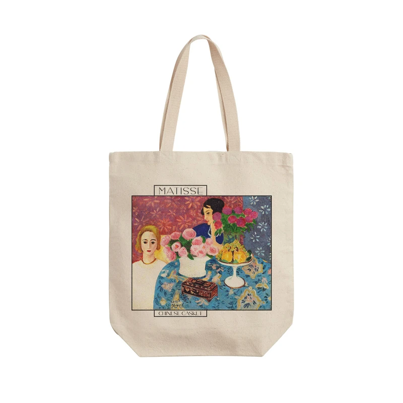 ساک خرید ترمه طراحان ایده مدل جعبه چینی از ماتیس کد art0598 - L