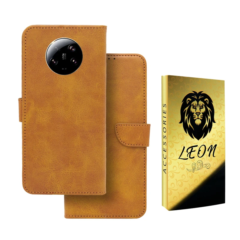 کیف کلاسوری لئون مدل Bors Oro مناسب برای گوشی موبایل شیائومی Mi 13 Ultra