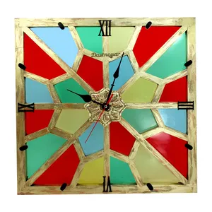 ساعت دیواری دست نگار مدل گره چینی کد 40-40