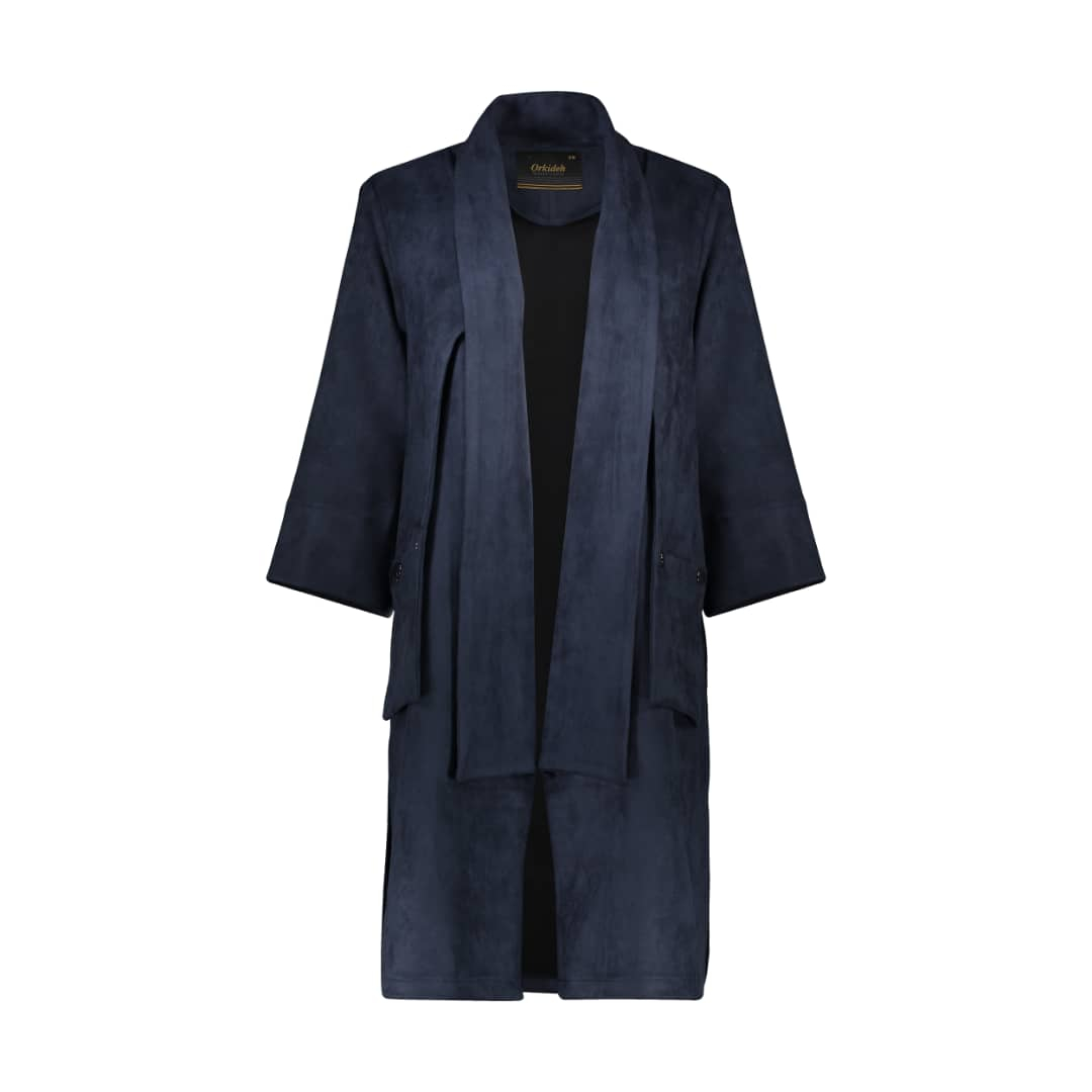 پالتو زنانه مدل 417 رنگ سرمه ای