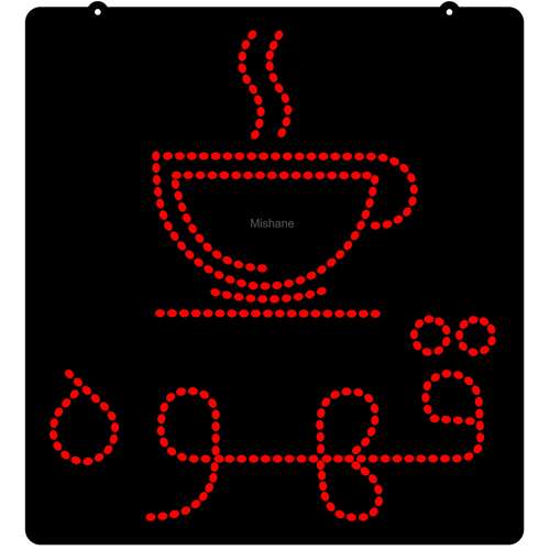 تابلو ال ای دی میشانه مدل قهوه کد 360