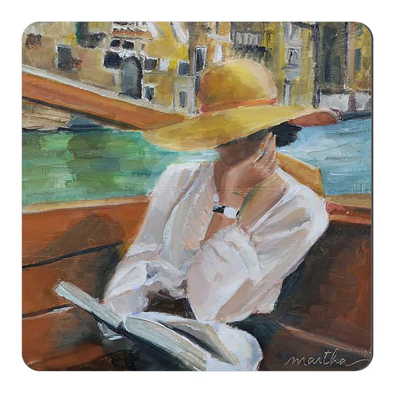  مگنت طرح بانوی کتابخوان کد wmg1888