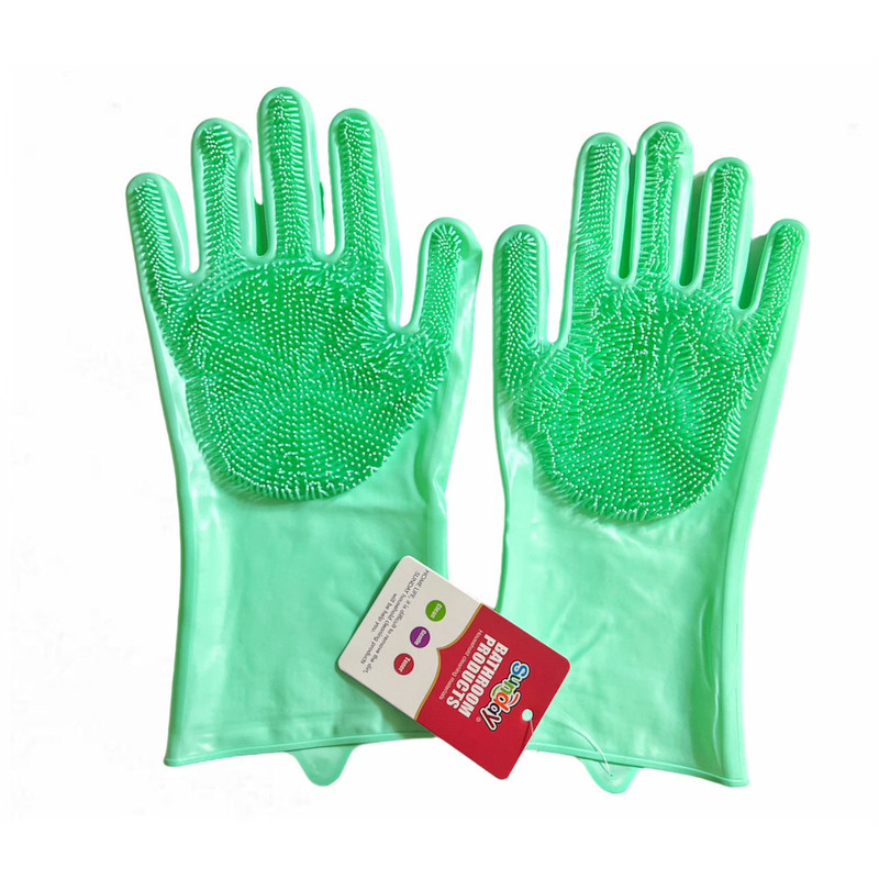 دستکش نظافت سان دی مدل سیلیکونی پرزدار کد 260