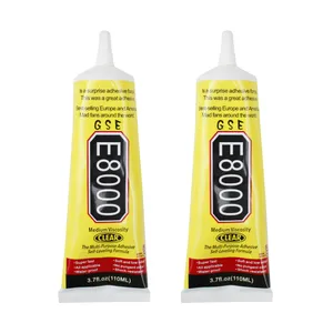 چسب تعمیراتی جی اس ای مدل E-8000 حجم 110 میلی لیتر مجموعه 2 عددی
