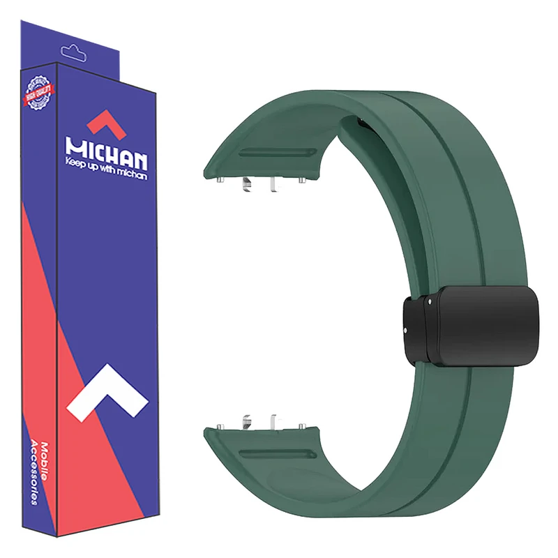 بند میچان مدل Silicone Magnetic مناسب برای مچ بند هوشمند سامسونگ Galaxy Fit 3