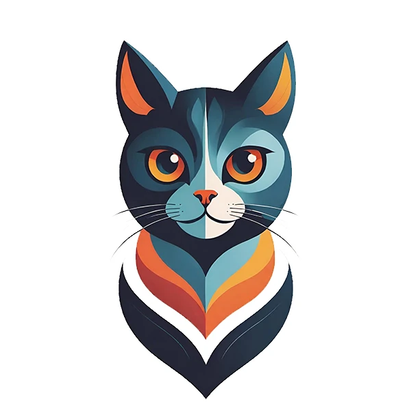 استیکر پارچه و لباس پاد آفرین طرح گربه کد 4280