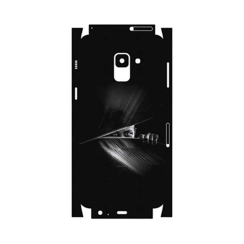 برچسب پوششی ماهوت مدل Black Portrait-FullSkin مناسب برای گوشی موبایل سامسونگ Galaxy A8 2018