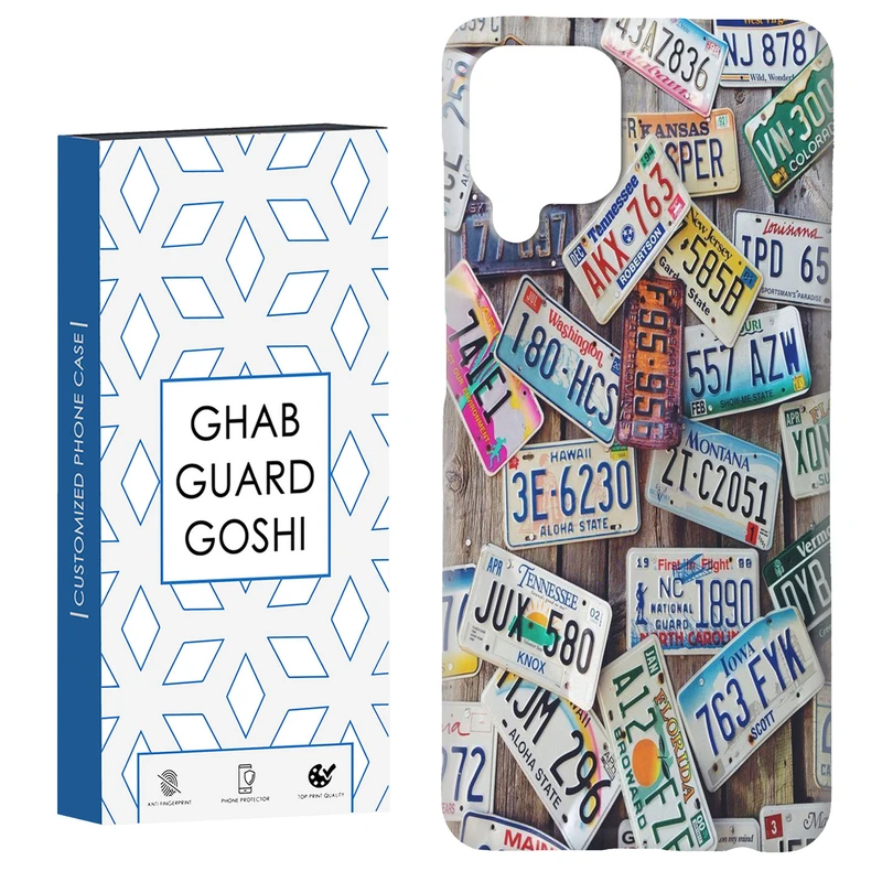 کاور قاب گارد گوشی طرح پلاک کد Dimo-765 مناسب برای گوشی موبایل سامسونگ Galaxy A12 / Galaxy M12