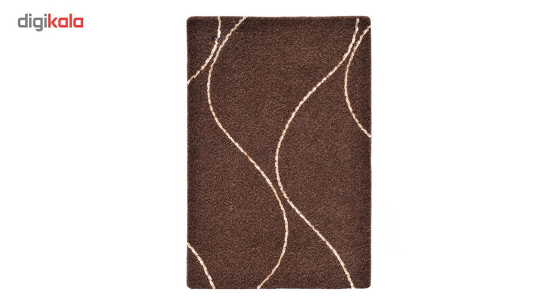 موکت ظریف مصور طرح کارون زمینه قهوه ای کد 9532