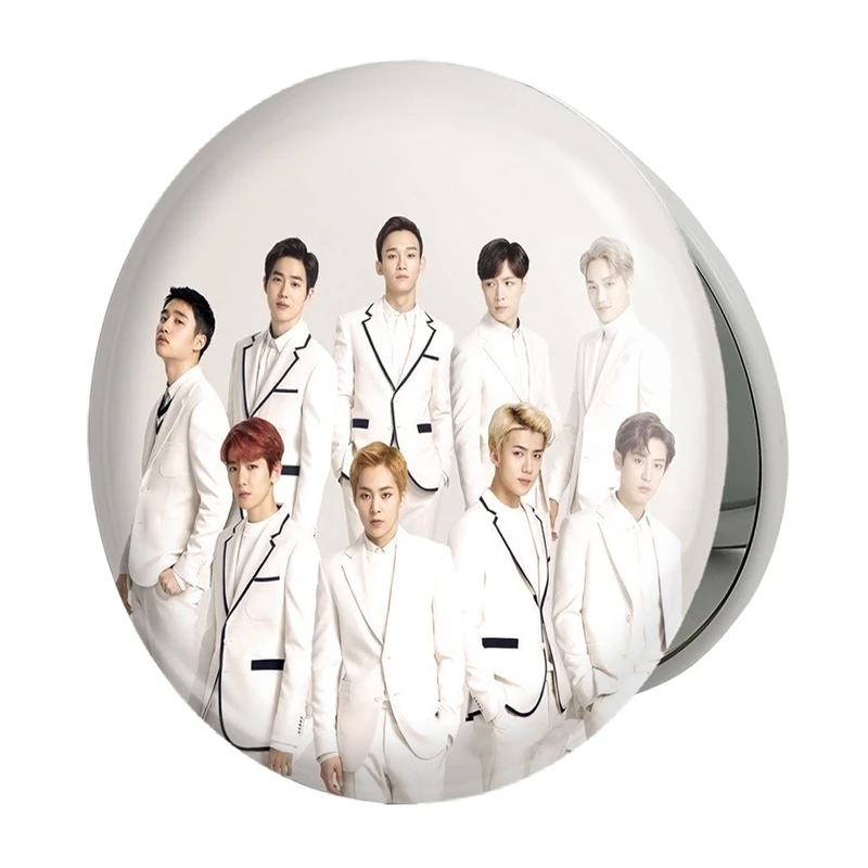 آینه جیبی خندالو طرح گروه اکسو EXO مدل تاشو کد 13672 