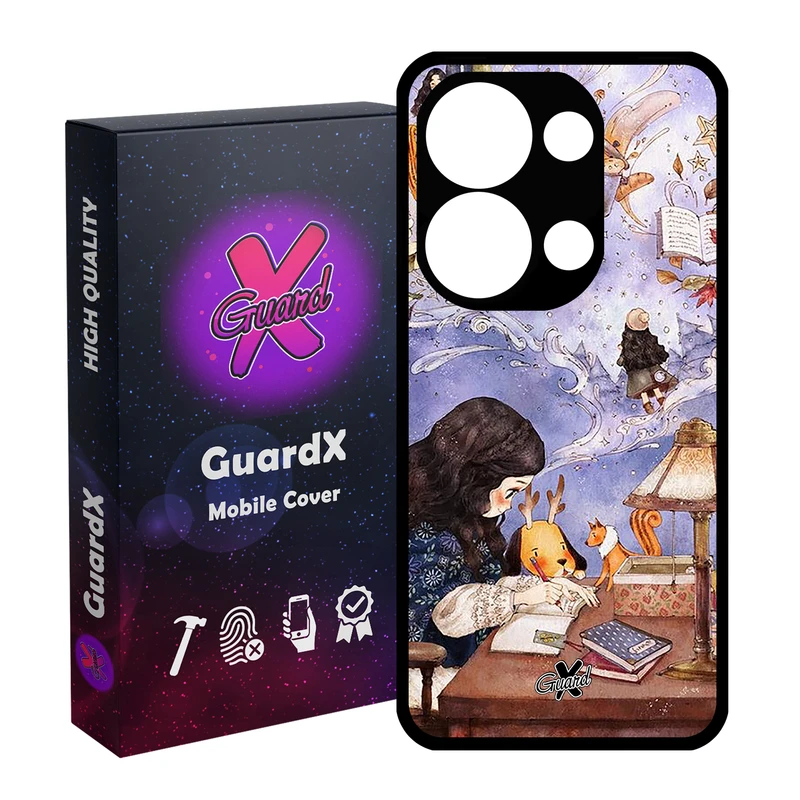 کاور گارد ایکس طرح دختر مدل Glass10293 مناسب برای گوشی موبایل شیائومی Redmi Note 13 Pro 4G / Poco M6 Pro 4G