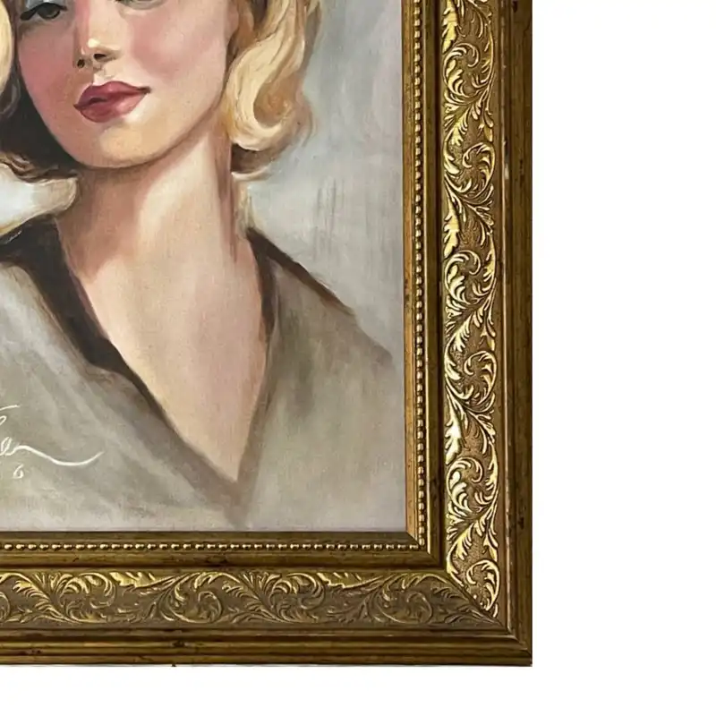 تابلو نقاشی رنگ روغن مدل دختر