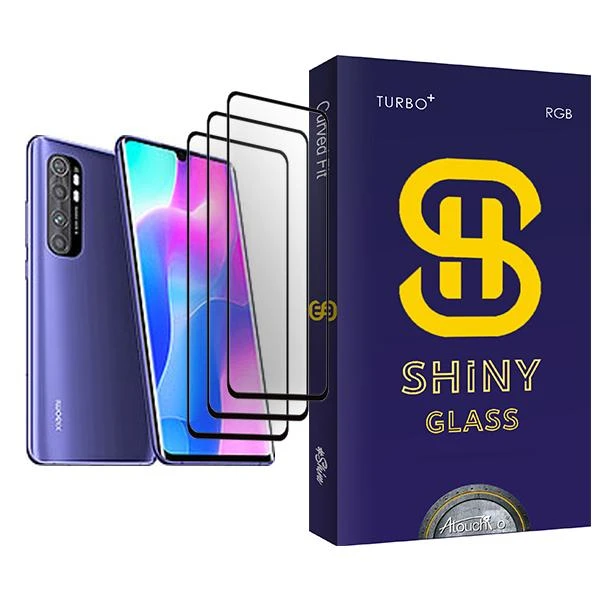 محافظ صفحه نمایش آتوچبو مدل Shiny Glass MIX003 مناسب برای گوشی موبایل شیائومی Mi Note 10 Lite بسته سه عددی