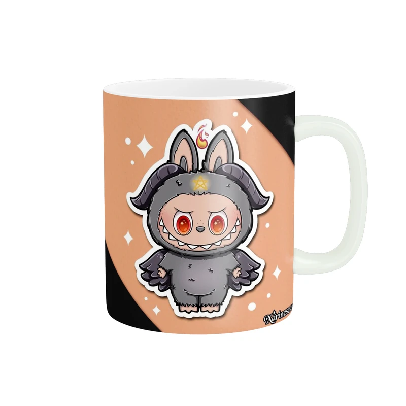 ماگ پاد آفرین مدل فانتزی طرح عروسک لبوبو ترند کد p10887