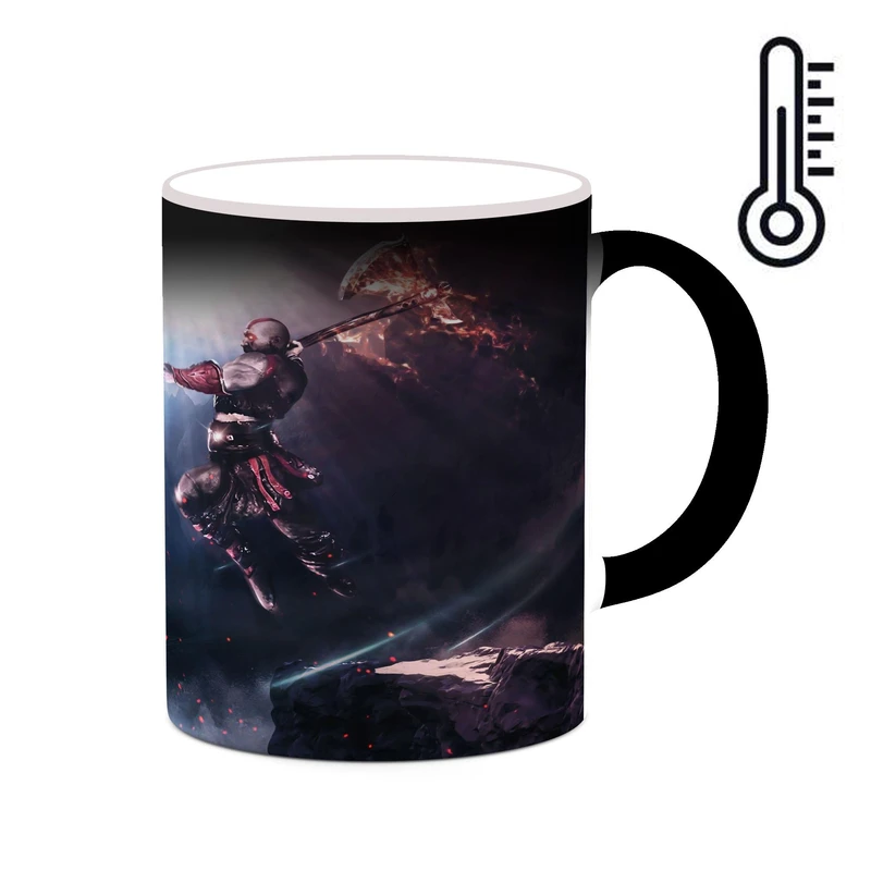 ماگ حرارتی کاکتی طرح گاد آف وار God Of War مدل mgh40787