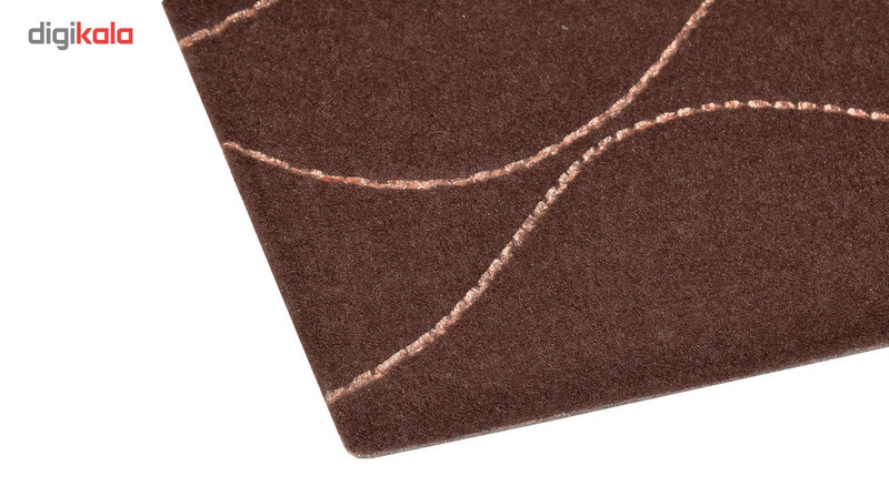 موکت ظریف مصور طرح کارون زمینه قهوه ای کد 9532