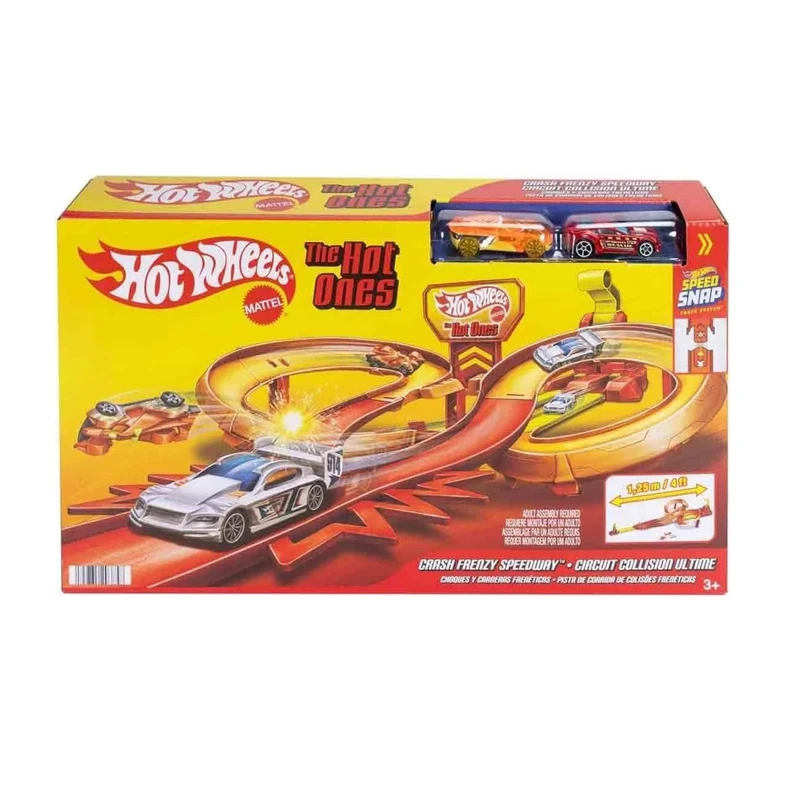 ماشین بازی هات ویلز مدل Crash Frenzy Speedway کد JFD11