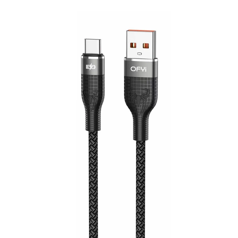 کابل تبدیل USB به USB-C اوفی مدل CA-07T 5A طول 1.2 متر کابل تبدیل USB به USB-C اوفی مدل CA-07T 5A طول 1.2 متر