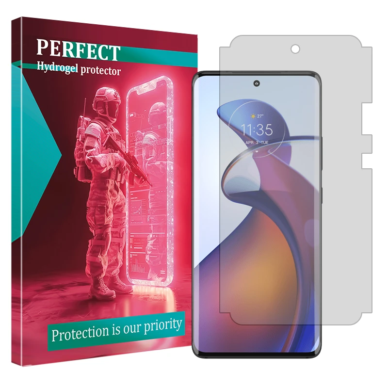 محافظ صفحه نمایش شفاف پرفکت مدل Tough مناسب برای گوشی موبایل موتورولا Edge 30 Fusion