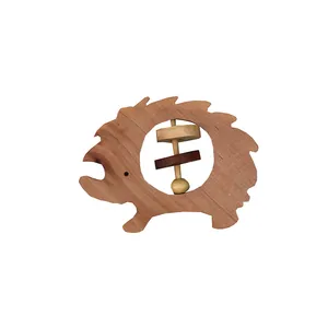 جغجغه چوبی مدل جوجه تیغی کد 20 