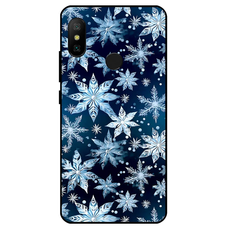 کاور مگافون طرح برف مدل 2824 مناسب برای گوشی موبایل شیائومی Redmi Note 6 Pro 