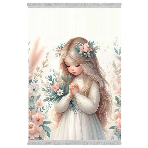 فرش پارچهای دفه مدل فرشینه هازان مخمل طرح فانتزی کد 3287 فرش پارچهای دفه مدل فرشینه هازان مخمل طرح فانتزی کد 3287