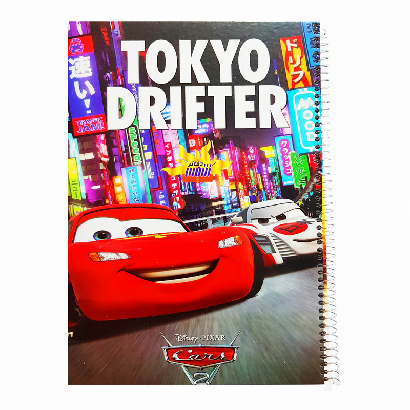 دفتر نقاشی 50 برگ  شمس مدل ماشین مک کویین وایتبردی کد 5