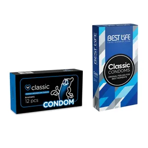 کاندوم بست لایف مدل Classic بسته 12 عددی به همراه کاندوم Condom مدل Classic بسته 12 عددی