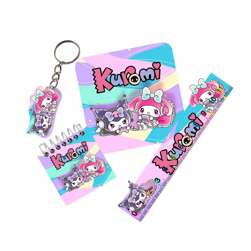 بسته لوازم تحریر مدل کرومی و ملودی 4 بسته 6 عددی