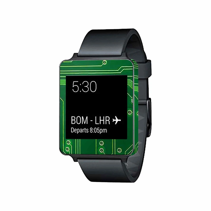  برچسب ماهوت طرح Green-Printed-Circuit-Board مناسب برای ساعت هوشمند ال جی G Watch