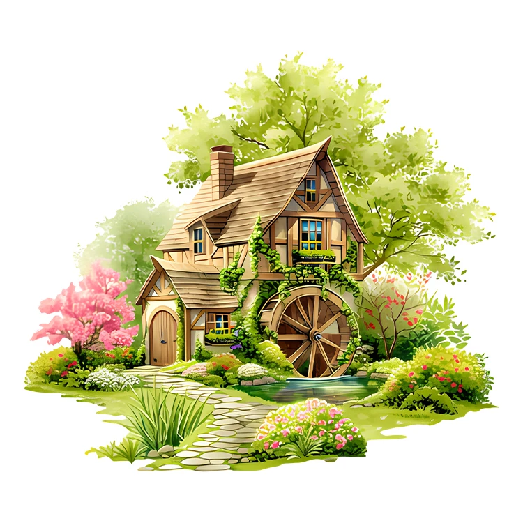 استیکر پارچه و لباس پاد آفرین مدل منظره کد S9277
