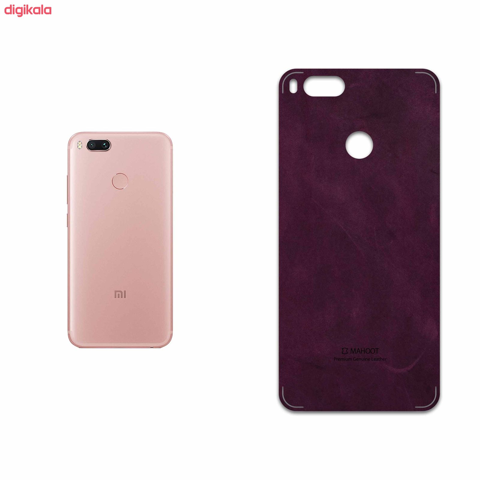 برچسب پوششی ماهوت مدل Red Violet Buffalo Leather مناسب برای گوشی موبایل شیائومی Mi 5X main 1 1