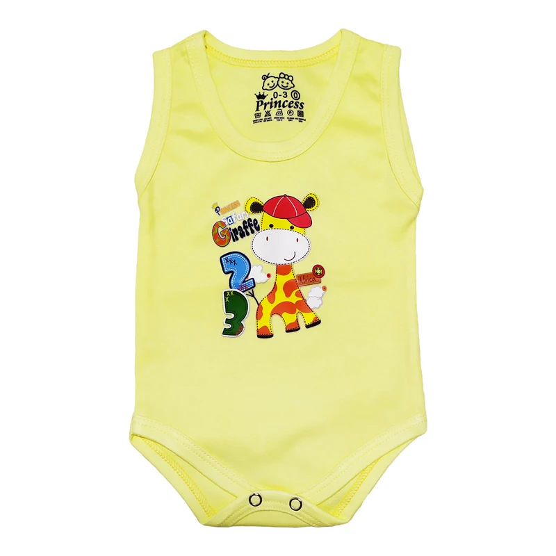 بادی بدون آستین نوزادی مدل زرافه