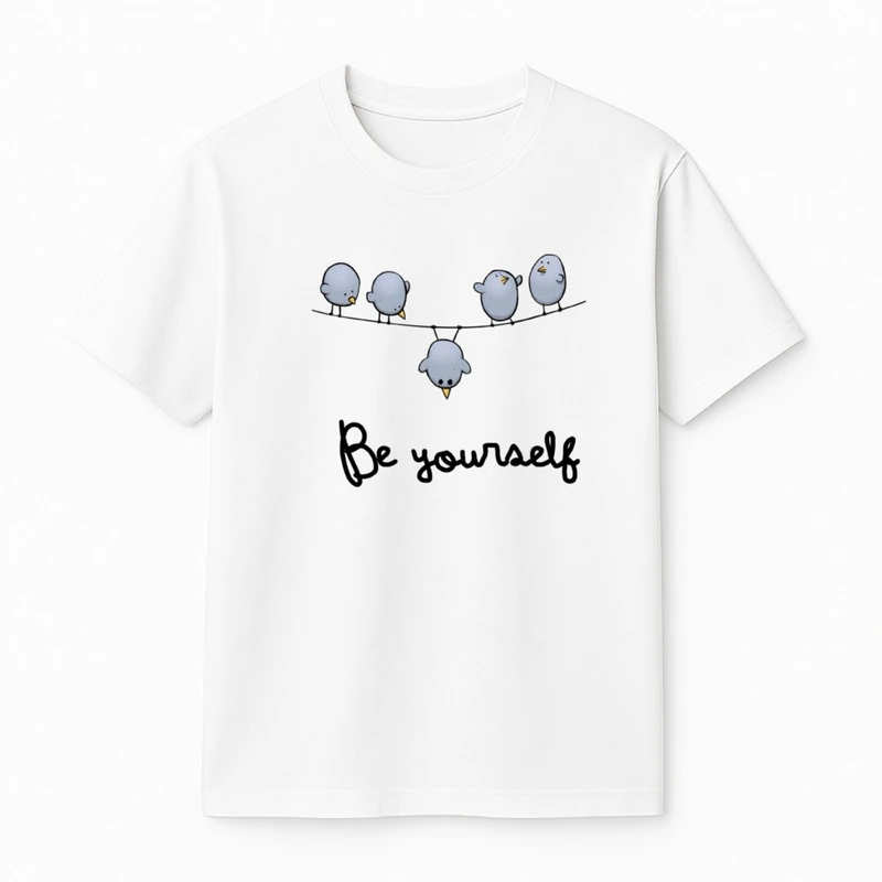 تی‌شرت آستین کوتاه پسرانه مدل پرنده های بامزه 