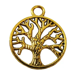 آویز دستبند طرح درخت کد AG-PT21  مجموعه 10 عددی