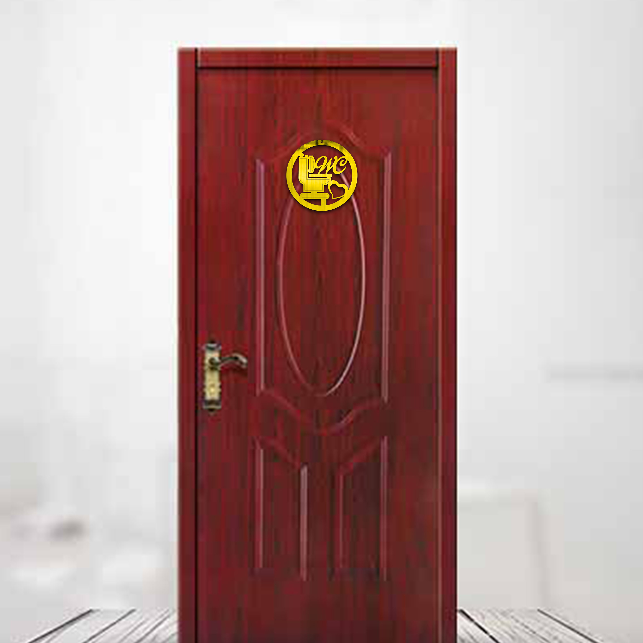 آینه پلکسی گلس دکوماتوس طرح شاه پسند مدل IND103 بسته 2 عددی