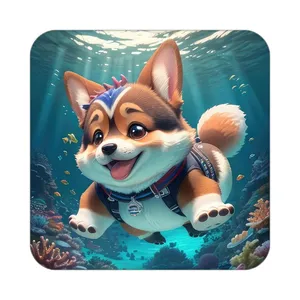 زیر لیوانی کاکتی طرح حیوانات کارتونی مدل mp28814